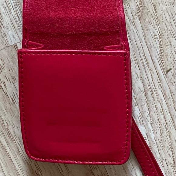 Cell Phone Carrying Case Pink Leather With Carry Strap 4.5” x 2 7/8” x 1” Inic - Picture 6 of 13